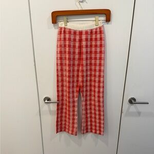 Guest in Residence plaid knit pants size S